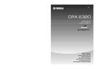 Yamaha CRX-E320 owners-manual-EN 